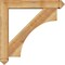 Ekena Millwork Westlake Arts and Crafts Rough Sawn Bracket w/ Offset Brace, Western Red Cedar, 6"W x 32"D x 32"H BKT0604X32X32WTL03RWR - alternate 2